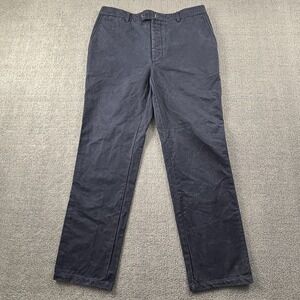 Officine Generale Paris 6 Pants Adult Size 34W Blue Trousers Luxury Casual Men's